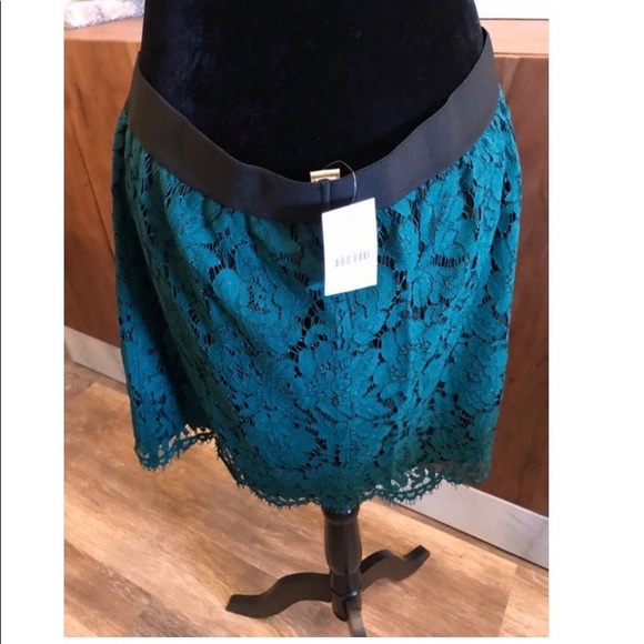 J. Crew Green Lace Skirt - Picture 4 of 10
